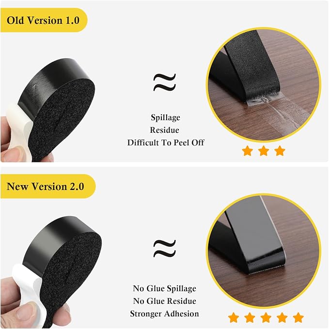 fowong Air Conditioner Window Seal Kit 1" x 1" – Neoprene Foam Tape Weather - Image 6