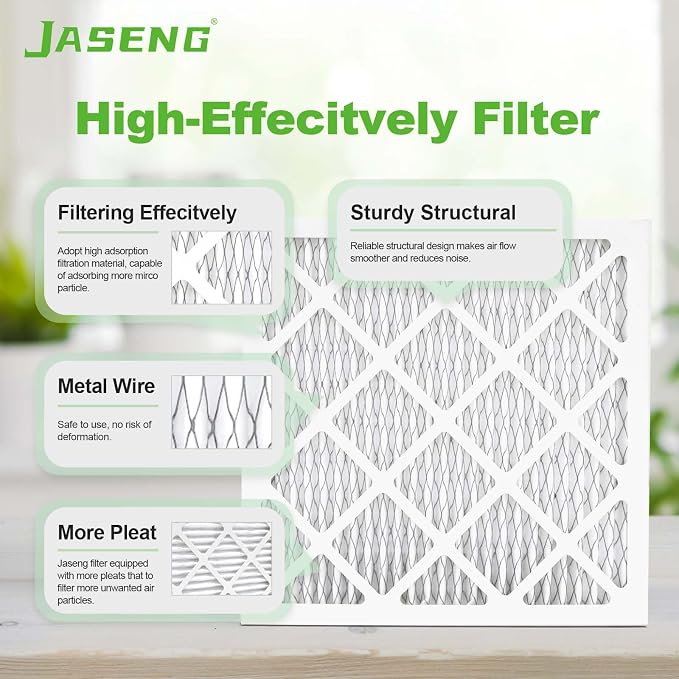 14x14x1 Air Filters, MERV 8 Pleated HVAC Furnace Filters - Image 4