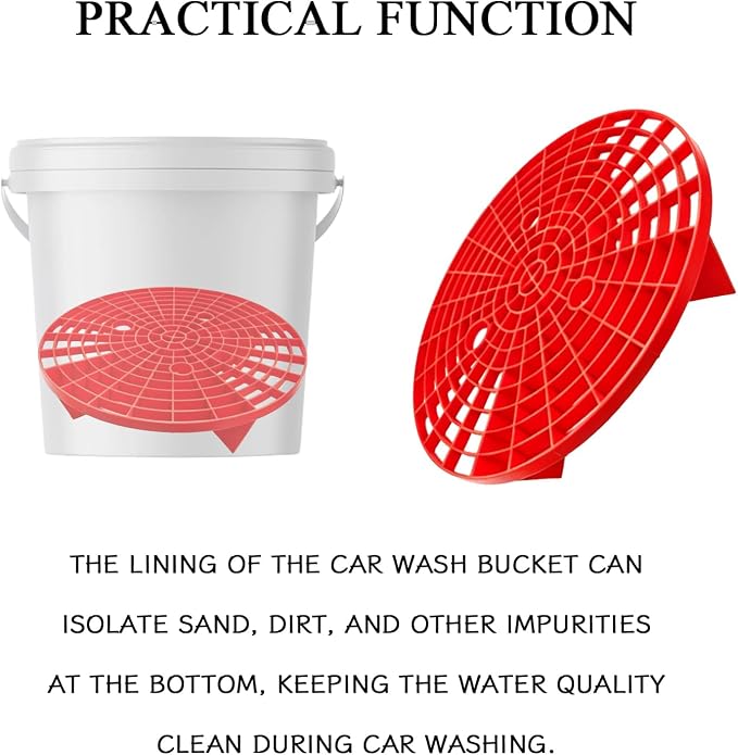 2 PCS Car Wash Bucket Insert Dirt Guard, Grit Trap Dirt Lock Filter - Image 3