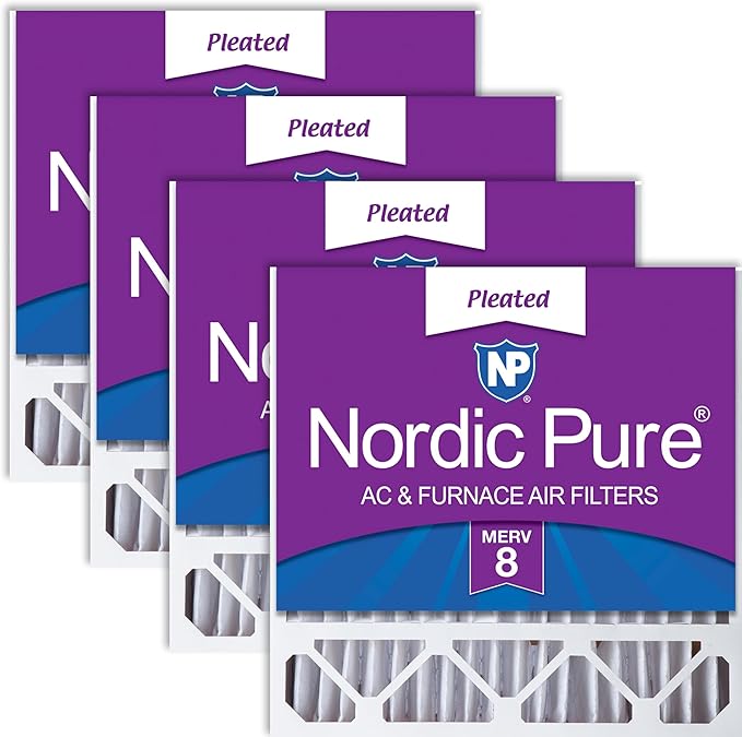 Nordic Pure 20x20x5 Honeywell/Lennox Replacement MERV 8 Air Filters 4 Pack | by NordicPure