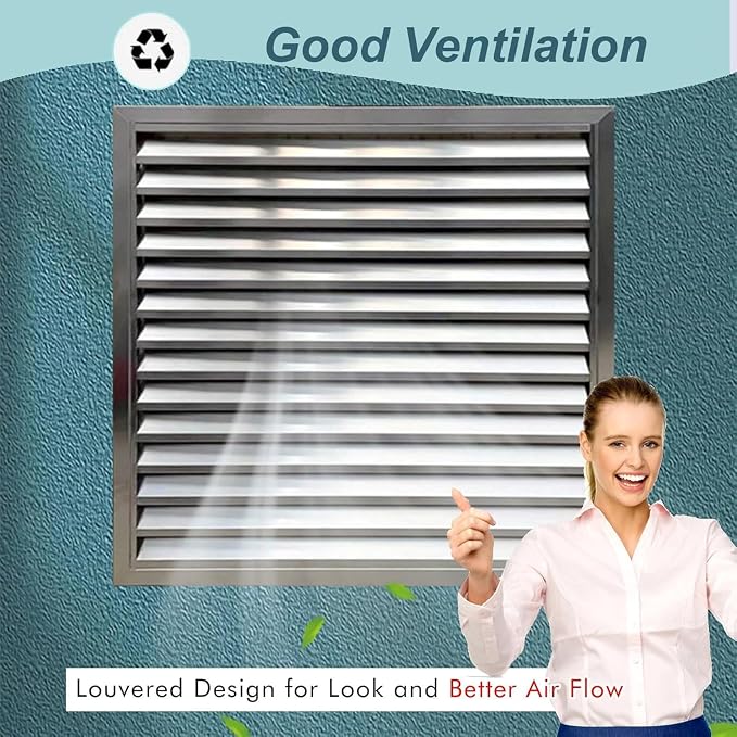 Stainless Steel Ventilation Grille, Ac Vent Cover, Removable Screen - Image 3