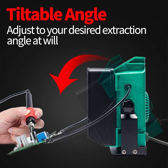 YIHUA 948DQ-I Solder Fume Extractor Fan Solder Smoke Absorber Remover Tiltable - Image 3