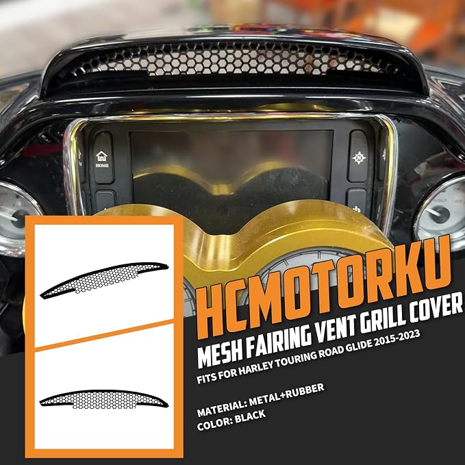Motorcycle Mesh Fairing Grill Top Vent Grille Screen Fit - Image 2