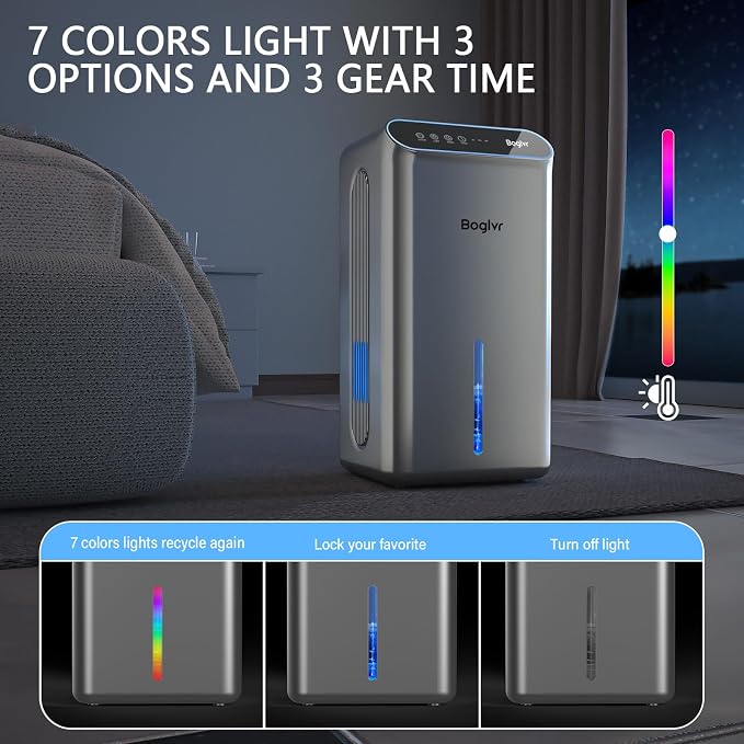 Dehumidifier for Home up to 1000 sq.ft, 98oz Small Quiet Dehumidifier - Image 5