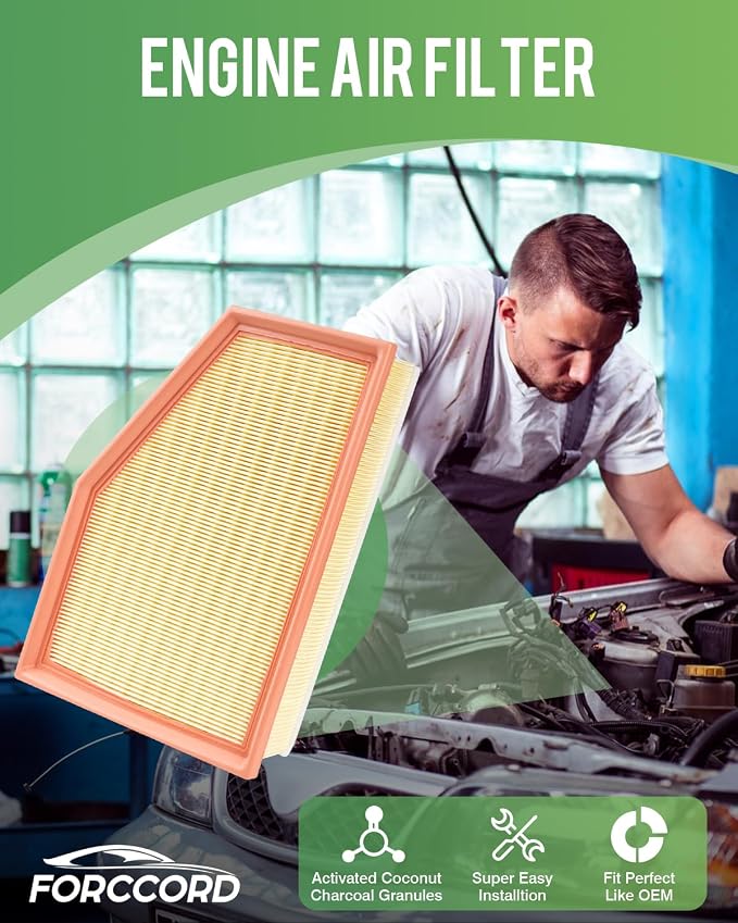Cabin & Engine Air Filter Fit for 2018-2019 X3, 2020-2021 X3; 2019 X4, - Image 2