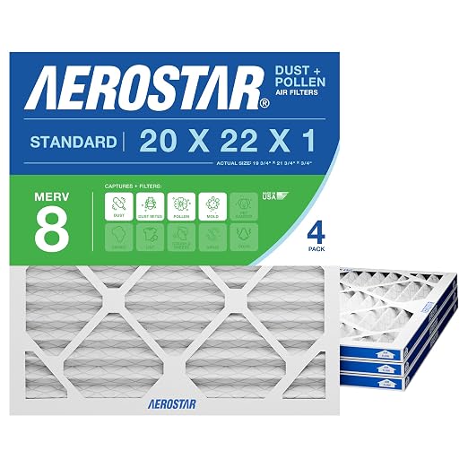 Aerostar 20x22x1 MERV 8 by AirFiltersDelivered