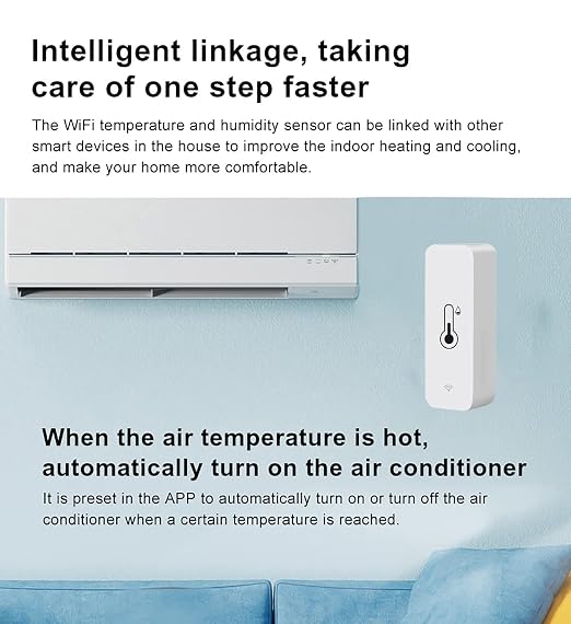4-Pack WiFi Temperature Humidity Sensor: Indoor Thermometer Hygrometer - Image 6