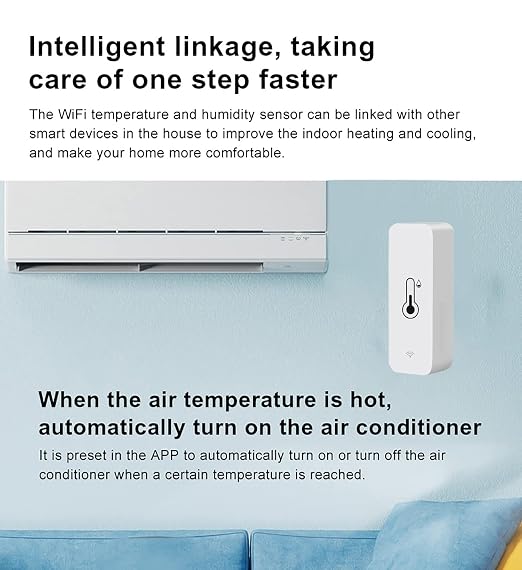 3-Pack WiFi Temperature Humidity Sensor: Wireless Temperature Humidity Monitor - Image 6