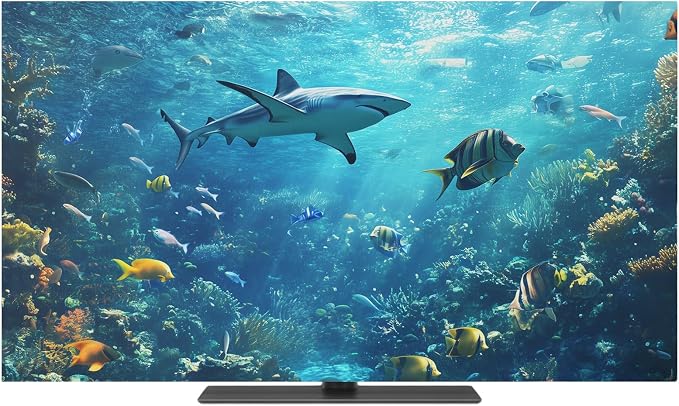 Underwater World Ocean Shark Fish Indoor TV Cover, Elastic TV Screen Protector by Unknown