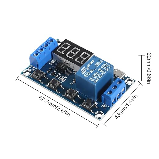 4pcs DC 6-30V Timer Relay Programmable Delay Relay Module Trigger Cycle Delay - Image 4
