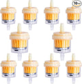 10PCS 1/4" 6mm-7mm Gas Inline Fuel Filter, by MEAJOO