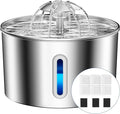 Cat Water Fountain Stainless Steel - 108oz/3.2L Automatic Large Pet Watering by CatWaterFountain