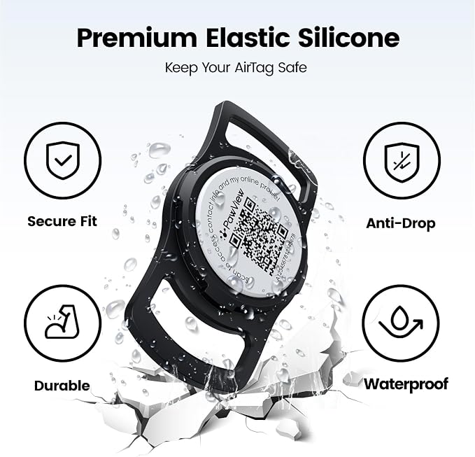 for AirTag Dog Collar Holder, Waterproof Smart QR Code Holder - Image 5