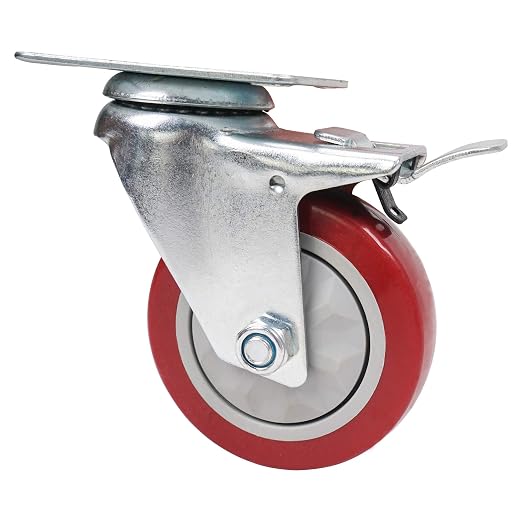 Sound Town 4 Pack 4” Swivel Caster Wheels - Image 4