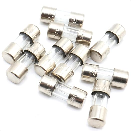 SIXQJZML 10 Pack F2.5AL Fast-Blow Mini Fuse 2.5A 2.5amp 125V Glass Fuses 0.14 x - Image 4