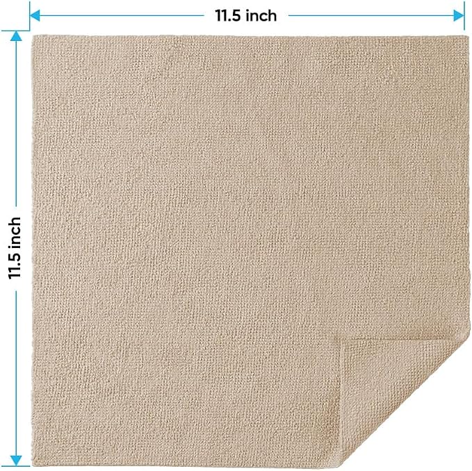 HOMEXCEL Brown Microfiber Cleaning Cloths, 20 Pack Cleaning Rags - Image 2
