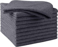HOMEXCEL Grey Microfiber Cleaning Cloths, 10 Pack Microfiber Towels by HOMEXCEL