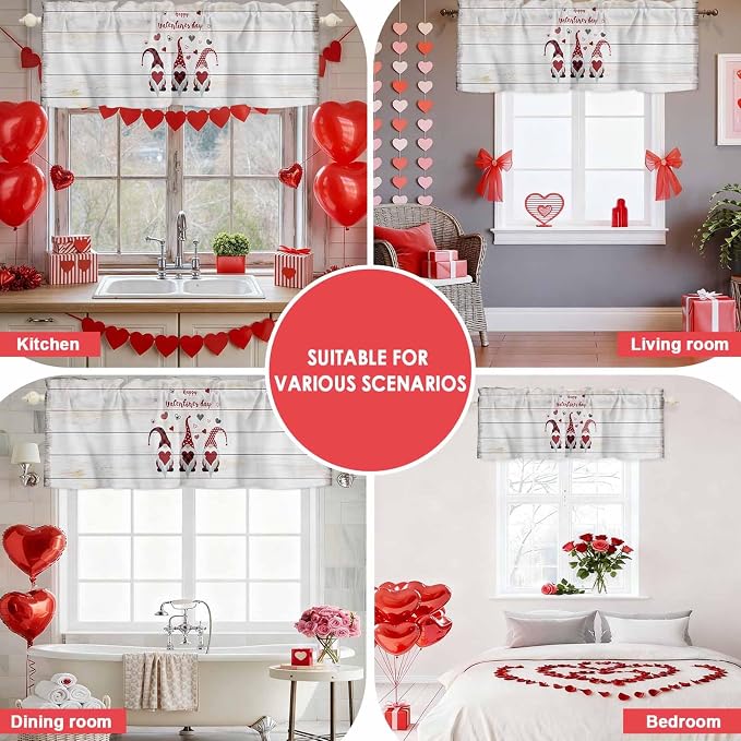 Happy Valentine's Valance Curtains - Image 8