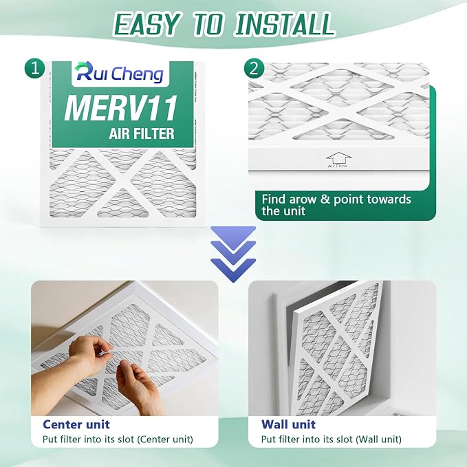 6 Pack Updated 10x14x2 Air Filter, pertain Merv 11 HVAC Pleated A/C Furnace - Image 4