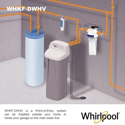 Whirlpool 10 x 2.5 Inch Whole House Water Filtration System WHKF-DWHV, 3/4" - Image 4
