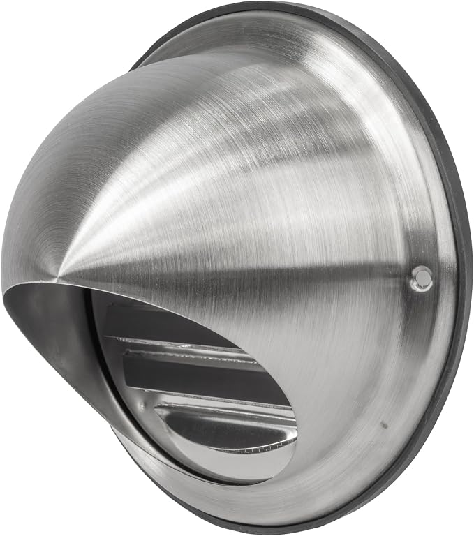 Vent Systems 4 Inch Stainless Steel Round Dryer Vent Cover by VentSystems
