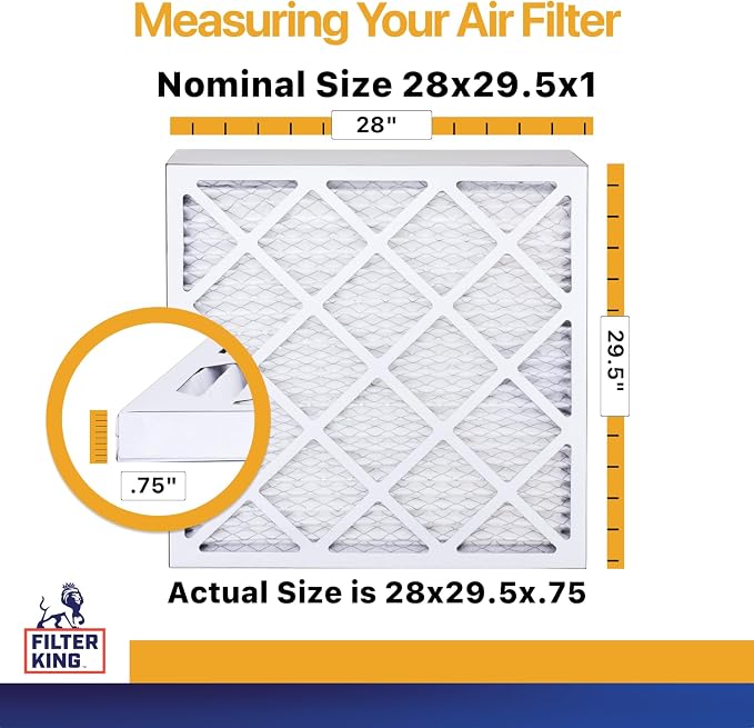 Filter King 28x29.5x1 Air Filter | 4-PACK | MERV 13 HVAC Pleated A/C Furnace - Image 2