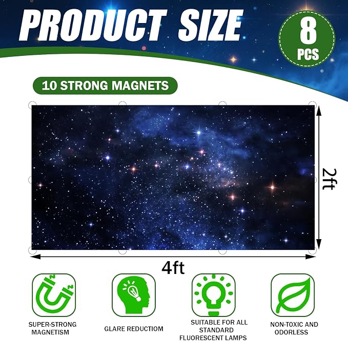 8 Pcs Fluorescent Light Covers - Image 2