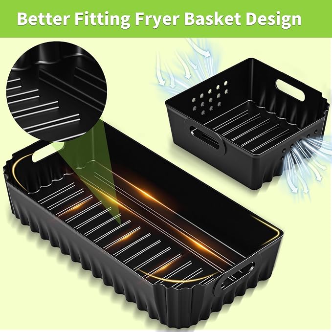 Silicone Air Fryer Liners for Ninja SP101 SP151 Air Fryer Oven - Image 3