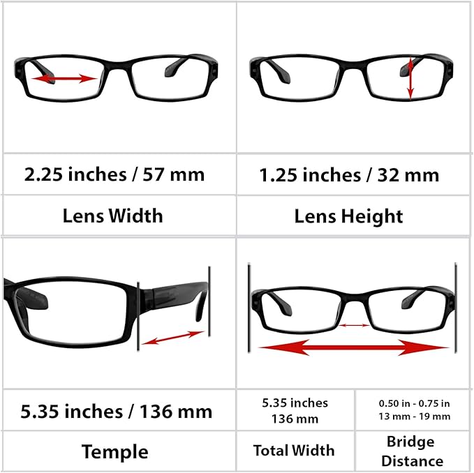 TruVision Readers Reading Glasses, Comfort Spring Hinges - Image 7