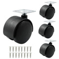4pcs 2 Inch Swivel Caster Wheels, Heavy Duty Swivel Plate Casters Wheel by suiwotin