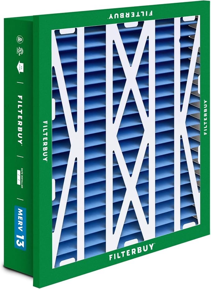 Filterbuy 20x20x5 Air Filter MERV 13 Optimal Smoke & Allergy Defense, - Image 8