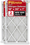 Filtrete 18x30x1 AC Furnace Air Filter, MERV 11, MPR 1000, Micro Allergen by Filtrete