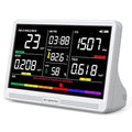 Upgrade Extended 12-Hour Battery Life 16 in 1 Air Quality Monitor Indoor by YNAK