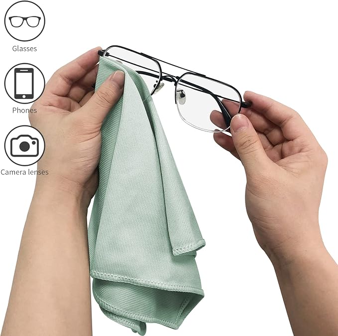 Puomue 6 Pack Microfiber Glass Cleaning Cloth, 16 Inch X 16 Inch, Lint Free - Image 5