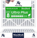 MervKing 16x20x5 Air Filter Actual Size: 15.88" x 19.88" x 4.38" MERV 8 MPR by MervKing