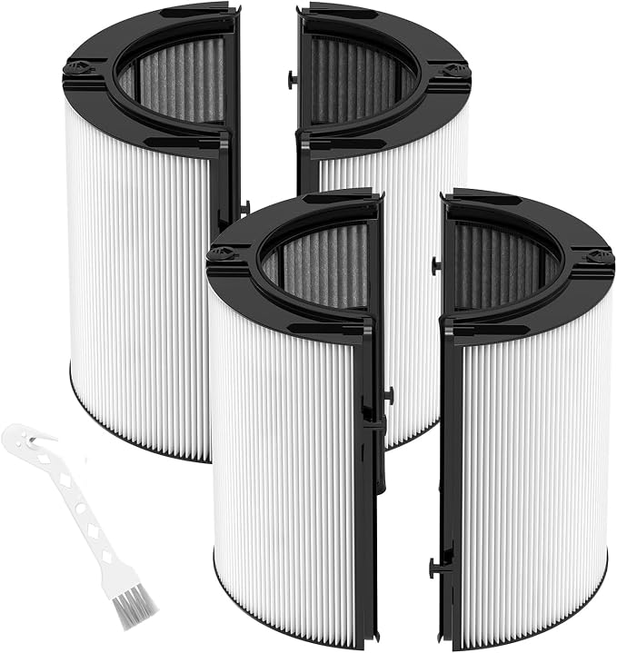2 Pack 360° Combi 2-in-1 H13 HEPA + Carbon Replacement Filter by VIEWALL