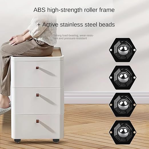 8 Pack Heavy-Duty Self-Adhesive Swivel Caster Wheels - Image 4