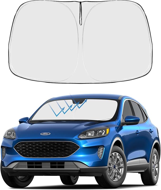 Proadsy Custom Fit Ford Escape 2020-2026 Windshield Sun Shade 4-Layer Foldable by Proadsy