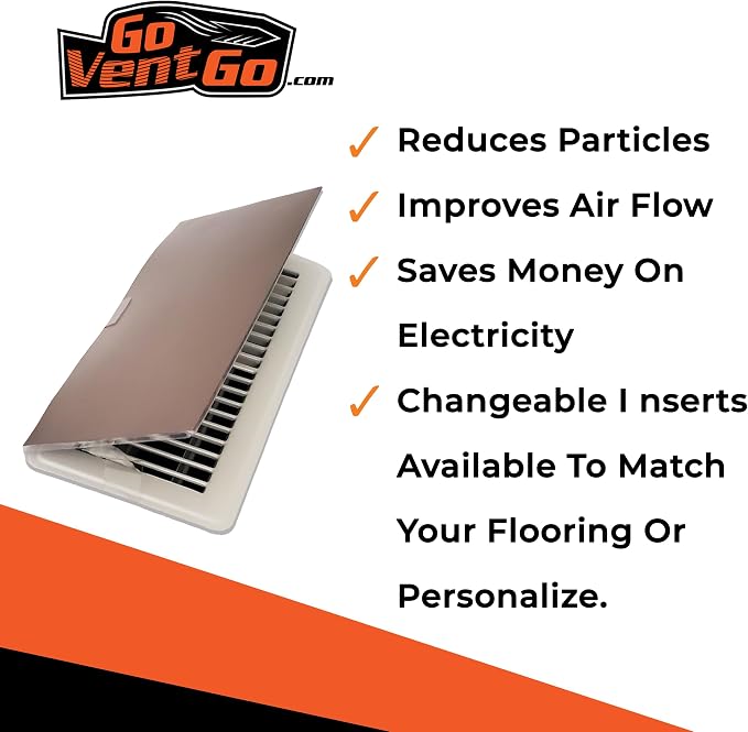 6 Pack GoVentGo Vent Deflector for Floor Registers Register NOT Included - Image 7