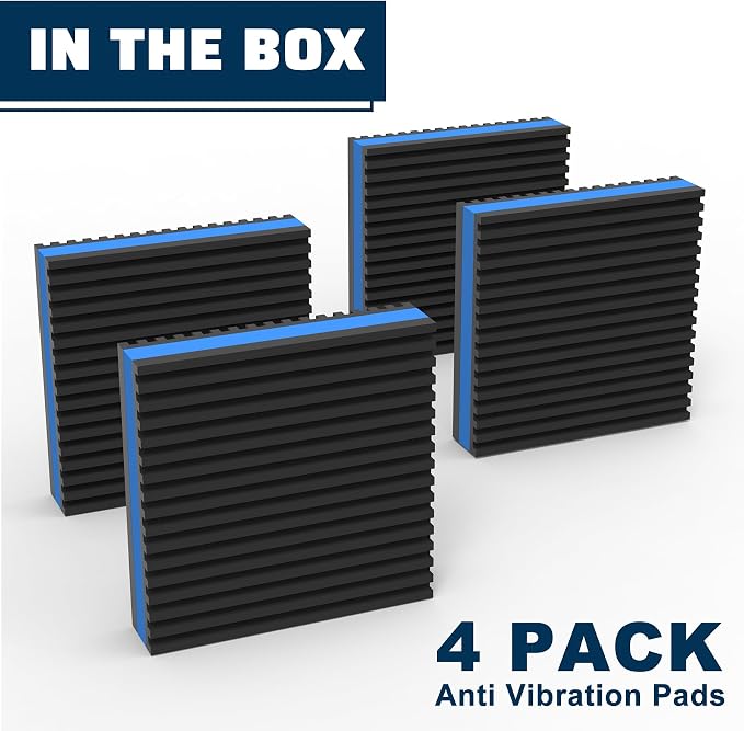 4 Pack Rubber Anti Vibration Pads 6" X 6" X 7/8", Heavy Duty EVA Vibration - Image 9