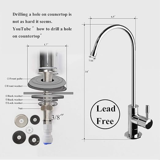 Geekpure 6-Stage Reverse Osmosis RO Drinking Water Filter System - Image 5