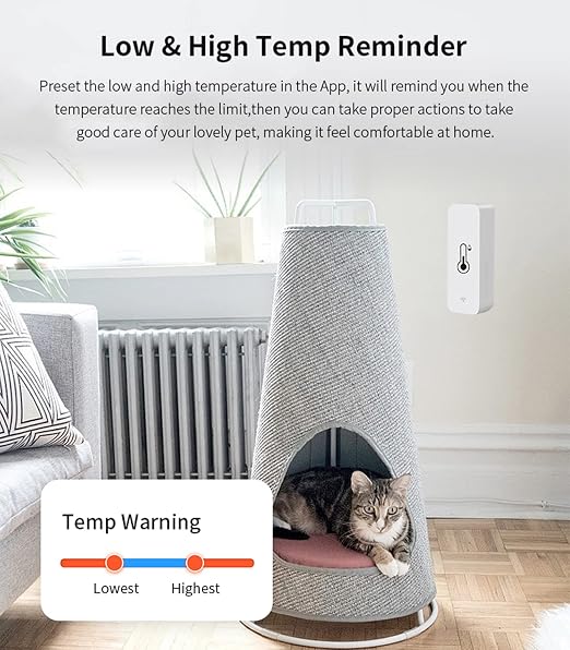 3-Pack WiFi Temperature Humidity Sensor: Wireless Temperature Humidity Monitor - Image 2