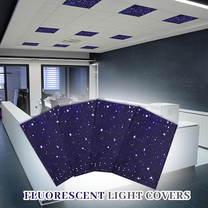 VIHOSE 4 Pcs 2 x 2 Feet Fluorescent Light Covers - Image 5