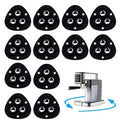 Small Adhesive Casters Wheels for Appliance: 12 Pcs Kitchen Counter Appliances by Unknown