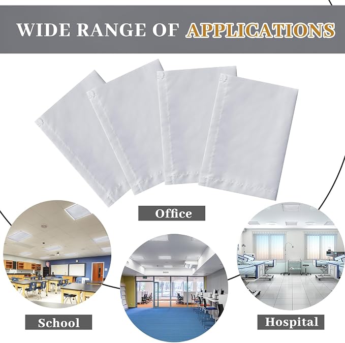 Baquler 2 Pcs 2 x 2 ft Fluorescent Light Covers - Image 4