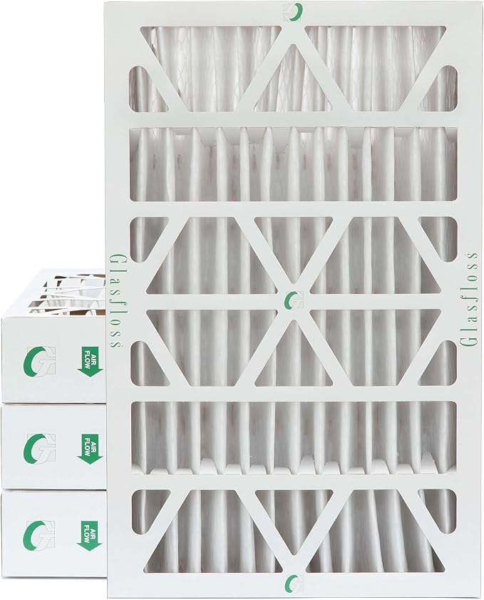 Glasfloss 12x24x4 MERV 13 AC & Furnace 4" Depth Air Filters. Box of 4. Actual by Glasfloss