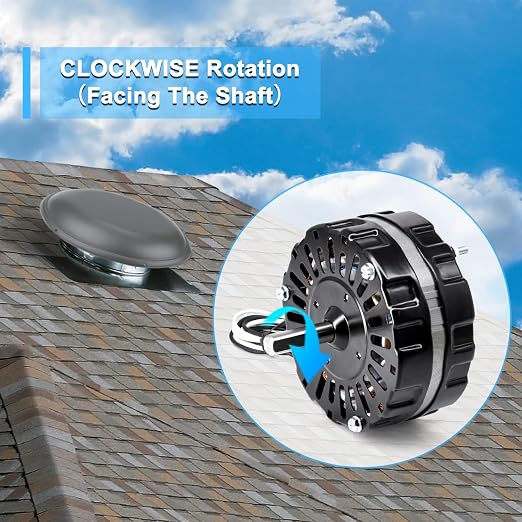 F0510B2944 F0510B2497 Attic Roof Power Vent Fan Motor Ventilator Fan Motor - Image 8