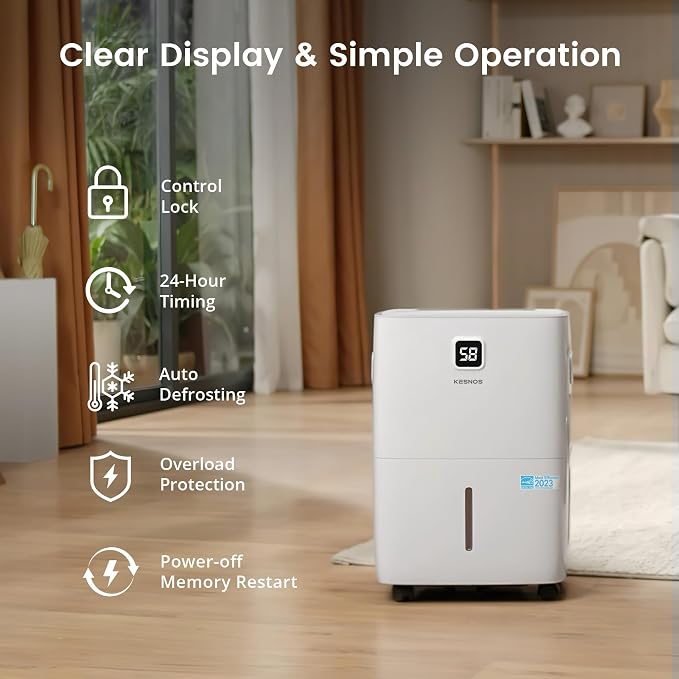 Kesnos 7, 000 Sq. Ft. 120 Pints Energy Star Dehumidifier - Image 7
