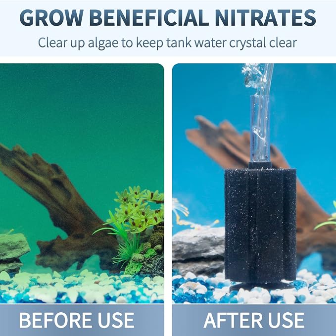 Pawfly Aquarium Bio Sponge Filter Quiet Betta Fry Shrimp and Small Fish Foam - Image 2