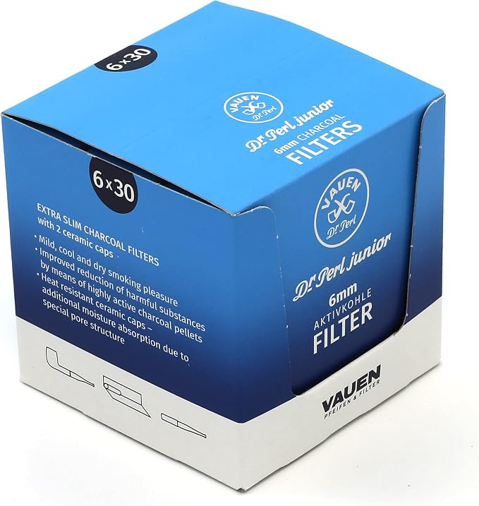 Vauen Dr. Perl Junior 6mm Activated Charcoal Filters - Image 3